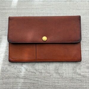 Vintage Coach Brown Long Wallet Card Holder RARE